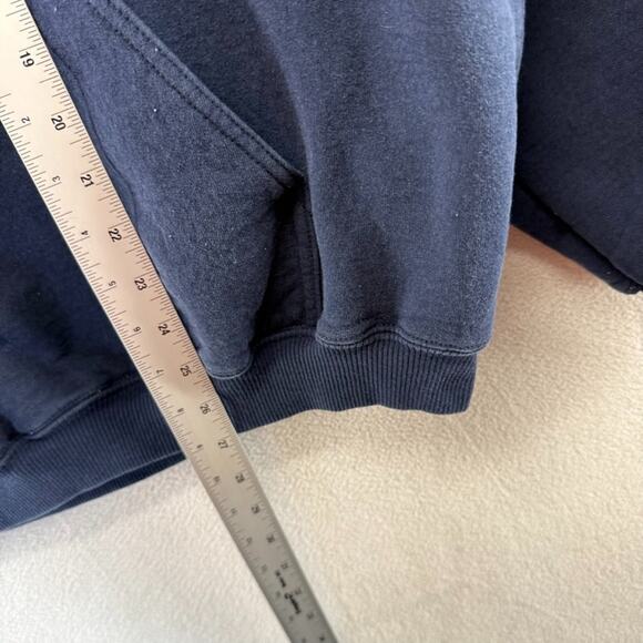 Vintage Michigan Wolverines Hoodie Men's 2XL Blue Graphic Sweatshirt Center - Picture 4 of 12